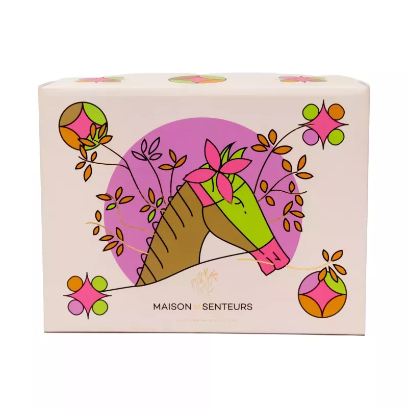 BOX CADEAU Cheval rose