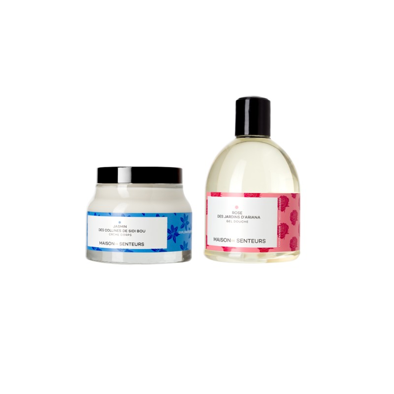 Shower gel & body cream duo